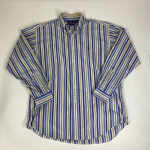 Ralph Lauren Blake Striped Button Down Shirt Long Sleeve Cotton‎ L